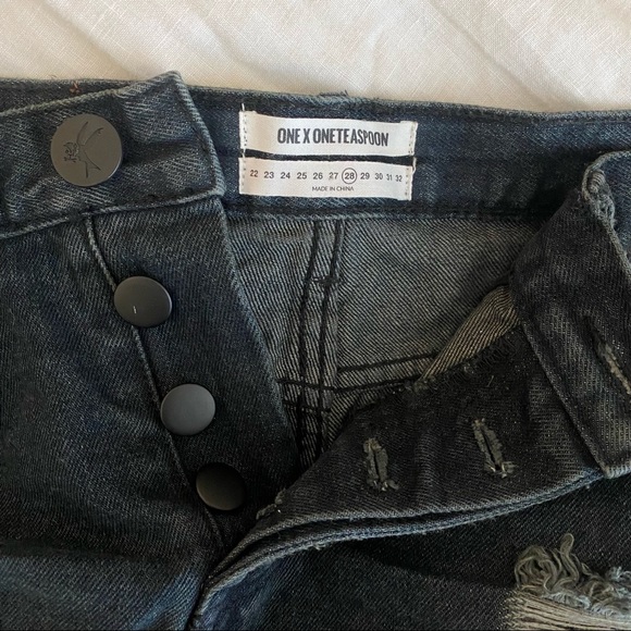 Black One Teaspoon Bandit Shorts - Picture 4 of 4